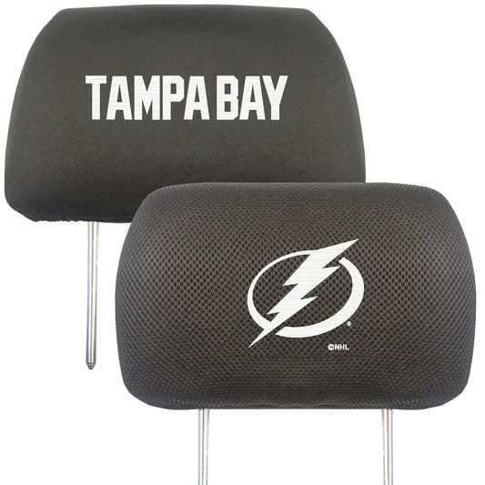 Tampa Bay Lightning Embroidered Head Rest Cover Set - 2 Pieces