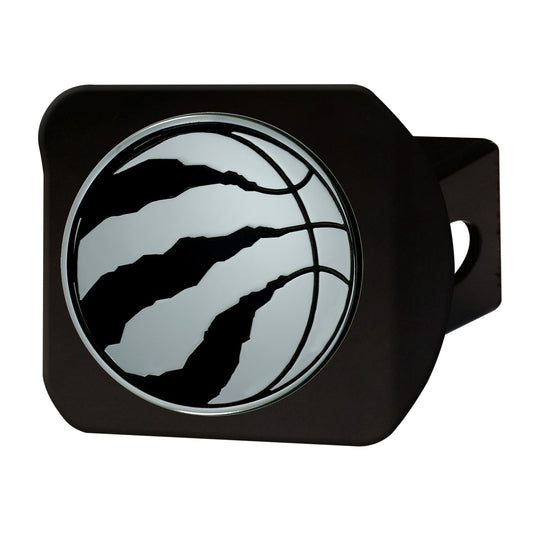 Toronto Raptors Black Metal Hitch Cover with Metal Chrome 3D Emblem