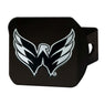 Washington Capitals Black Metal Hitch Cover with Metal Chrome 3D Emblem