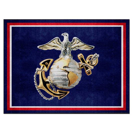 U.S. Marines 8ft. x 10 ft. Plush Area Rug