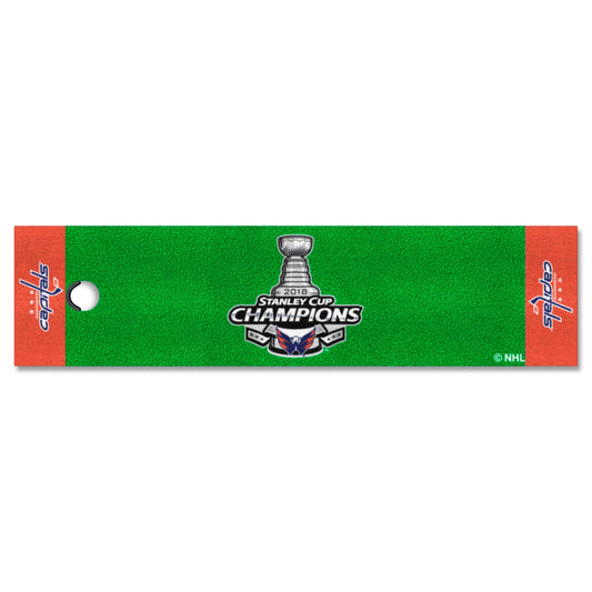 Washington Capitals Putting Green Mat - 1.5ft. x 6ft., 2018 Stanley Cup Champions