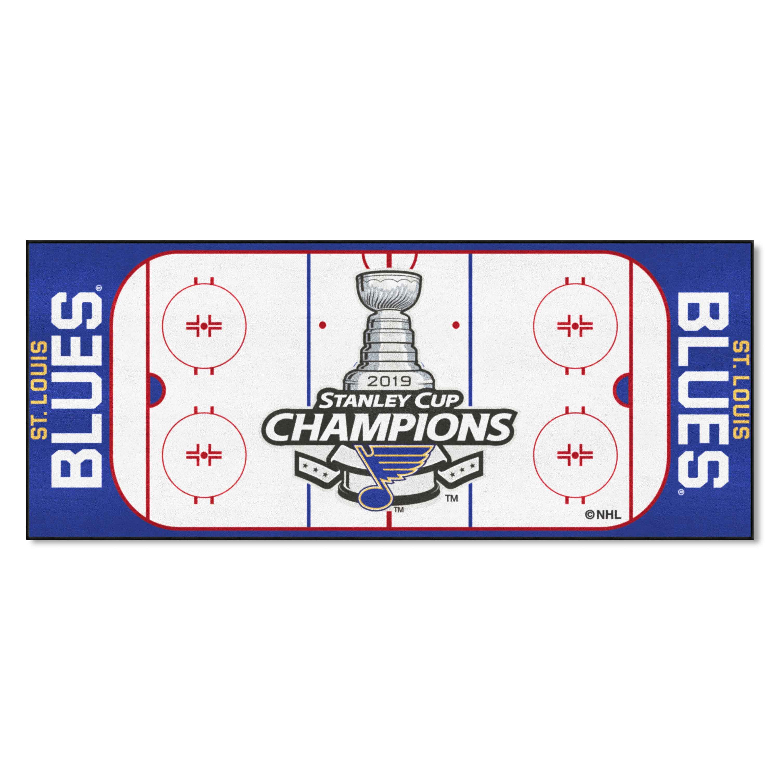 St. Louis Blues Rink Runner - 30in. x 72in., 2019 Stanley Cup Champions