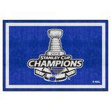 St. Louis Blues 5ft. x 8 ft. Plush Area Rug, 2019 Stanley Cup Champions