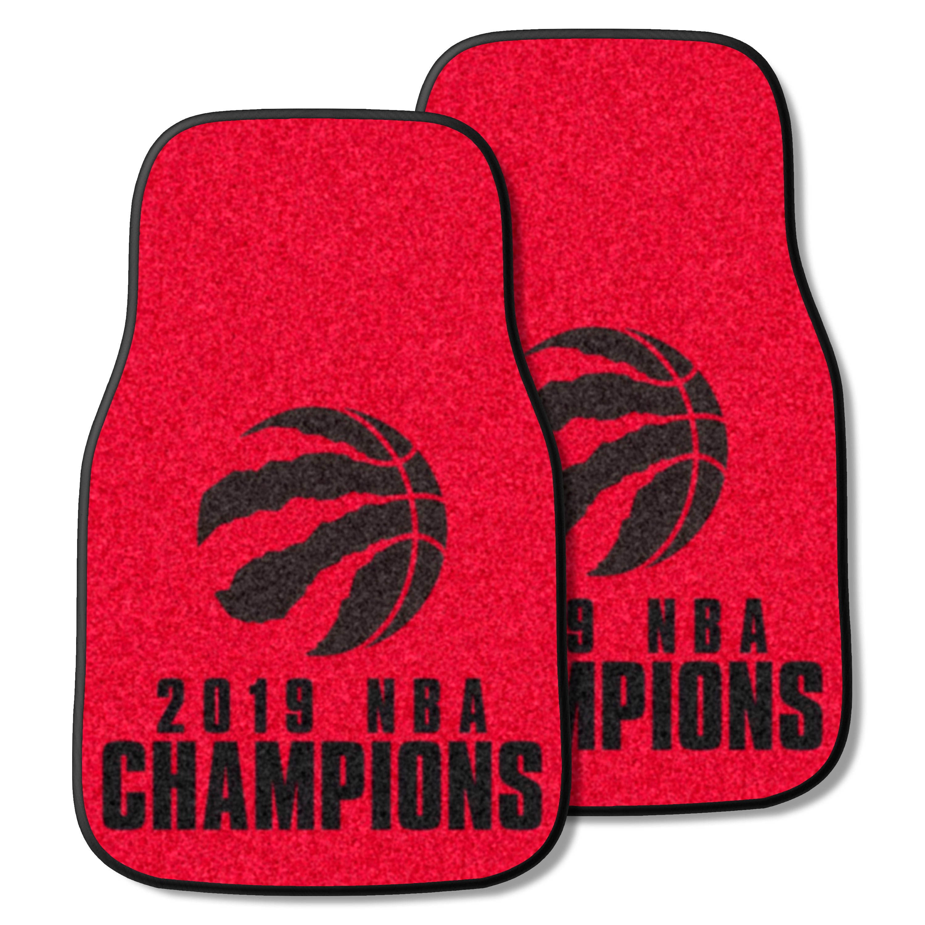 Toronto Raptors 2019 NBA Champions Front Carpet Car Mat Set - 2 Pieces