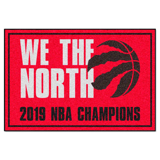 Toronto Raptors 2019 NBA Champions 5ft. x 8 ft. Plush Area Rug