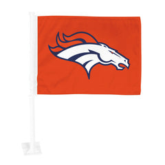 Denver Broncos Car Flag Large 1pc 11" x 14"