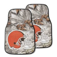 Cleveland Browns Camo Front Carpet Car Mat Set - 2 Pieces - Cleveland Browns