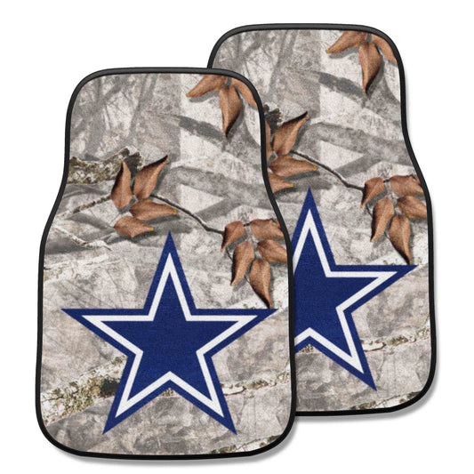 Dallas Cowboys Camo Front Carpet Car Mat Set - 2 Pieces