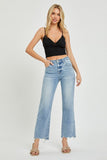 RISEN Full Size High Rise Straight Jeans - Trendsi