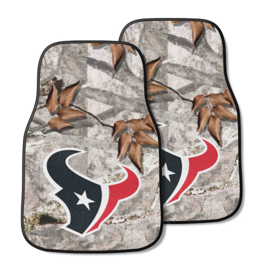 Houston Texans Camo Front Carpet Car Mat Set - 2 Pieces