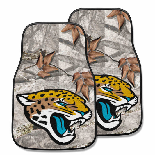 Jacksonville Jaguars Camo Front Carpet Car Mat Set - 2 Pieces - Jacksonville Jaguars