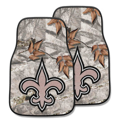 New Orleans Saints Camo Front Carpet Car Mat Set - 2 Pieces