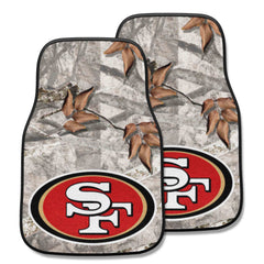 San Francisco 49ers Camo Front Carpet Car Mat Set - 2 Pieces