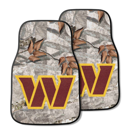 Washington Commanders Front Carpet Car Mat Set - 2 Pieces, Helmet Logo