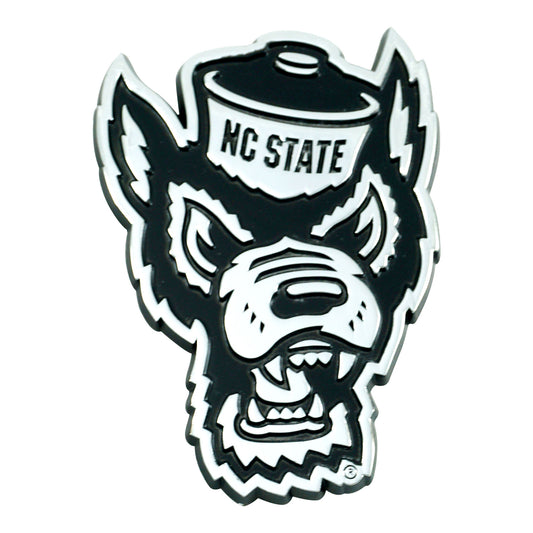 NC State Wolfpack 3D Chrome Metal Emblem