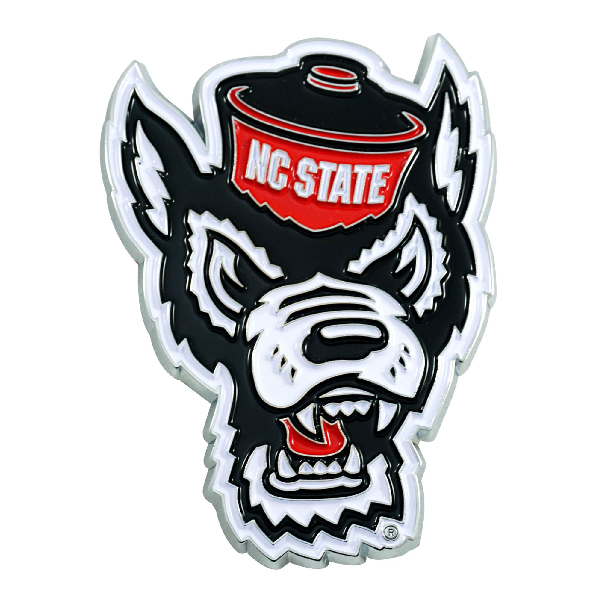 NC State Wolfpack 3D Color Metal Emblem