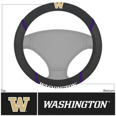 Washington Huskies Embroidered Steering Wheel Cover