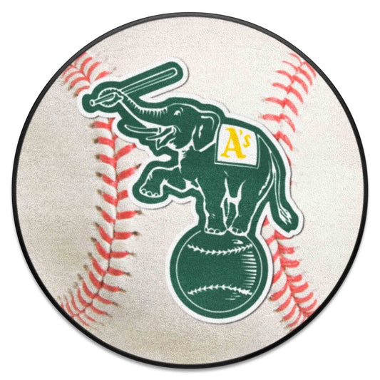 Oakland Athletics Baseball Rug - 27in. Diameter