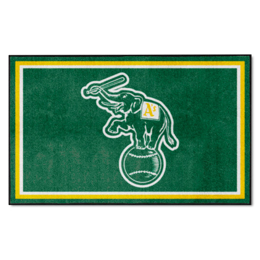 Oakland Athletics 4ft. x 6ft. Plush Area Rug