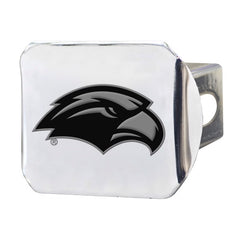 Southern Miss Golden Eagles Chrome Metal Hitch Cover with Chrome Metal 3D Emblem