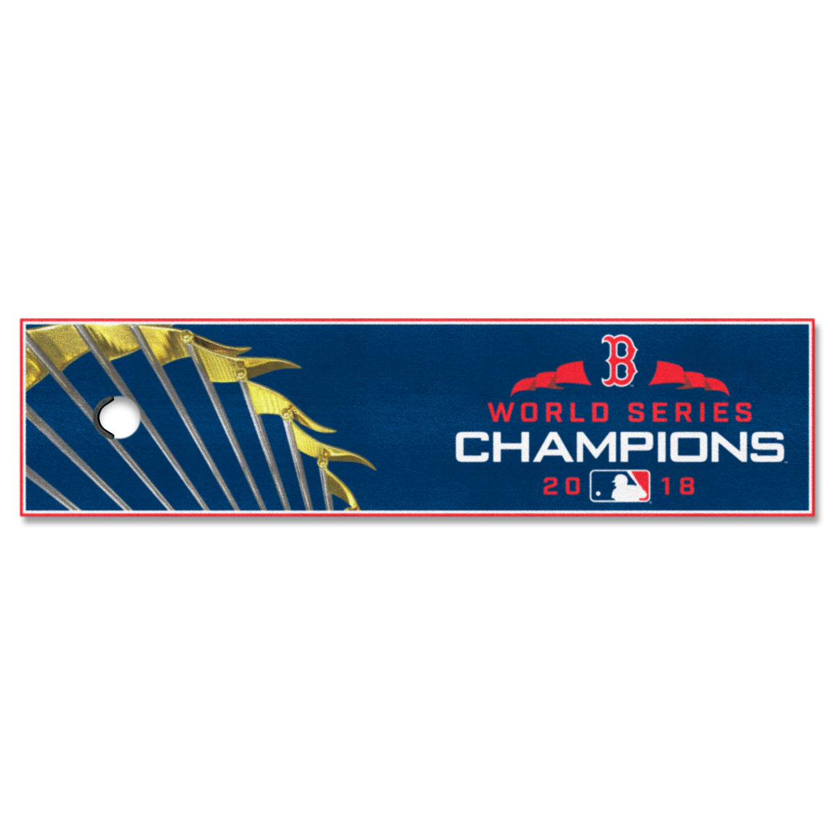 Boston Red Sox 2018 World Series Champions Putting Green Mat - 1.5ft. x 6ft.