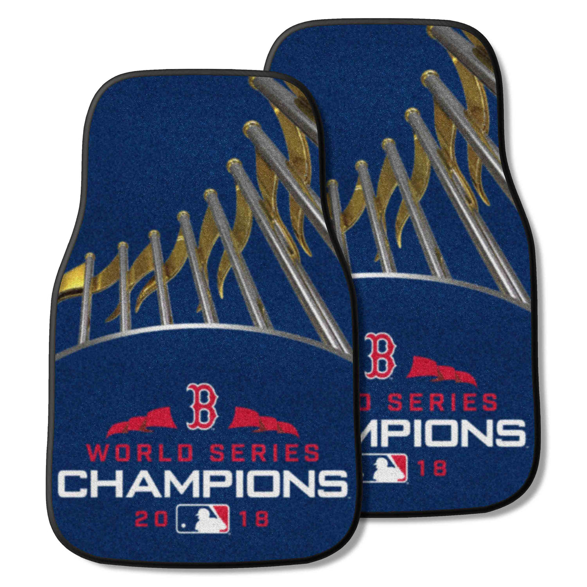 Boston Red Sox 2018 World Series Champions Front Carpet Car Mat Set - 2 Pieces