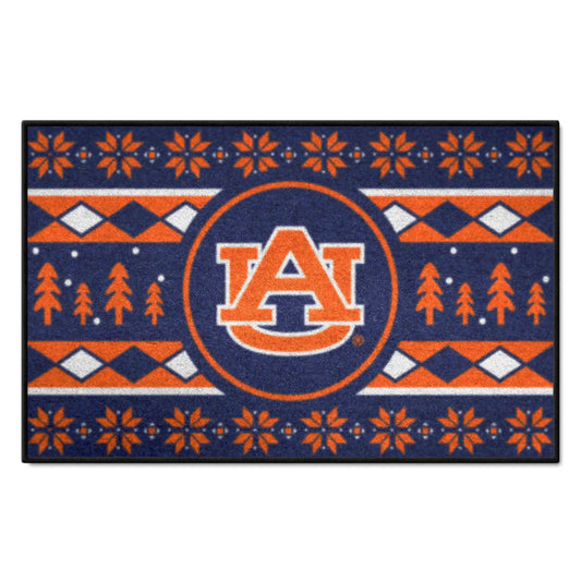 Auburn Tigers Holiday Sweater Starter Mat Accent Rug - 19in. x 30in.