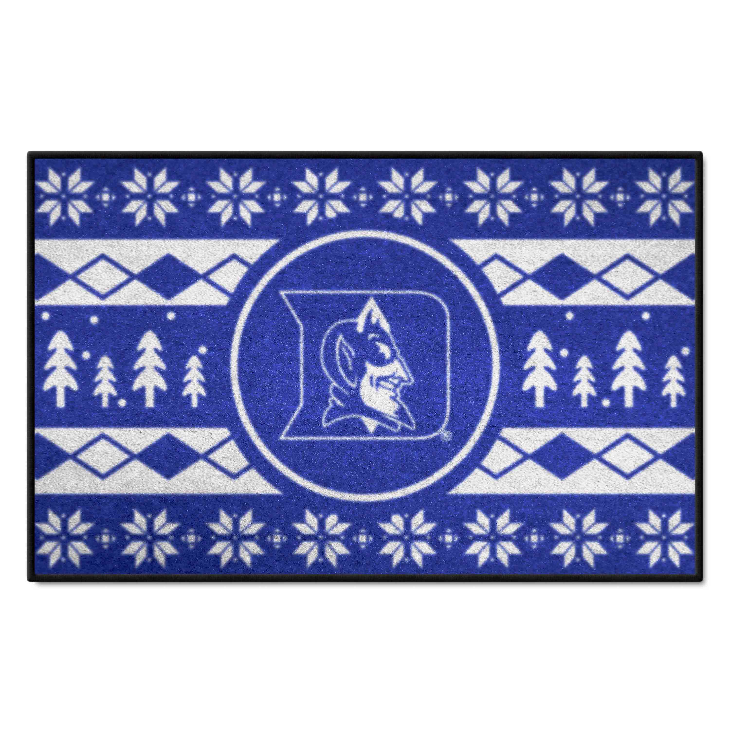 Duke Blue Devils Holiday Sweater Starter Mat Accent Rug - 19in. x 30in. - Duke