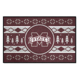 Mississippi State Bulldogs Holiday Sweater Starter Mat Accent Rug - 19in. x 30in.