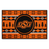 Oklahoma State Cowboys Holiday Sweater Starter Mat Accent Rug - 19in. x 30in.