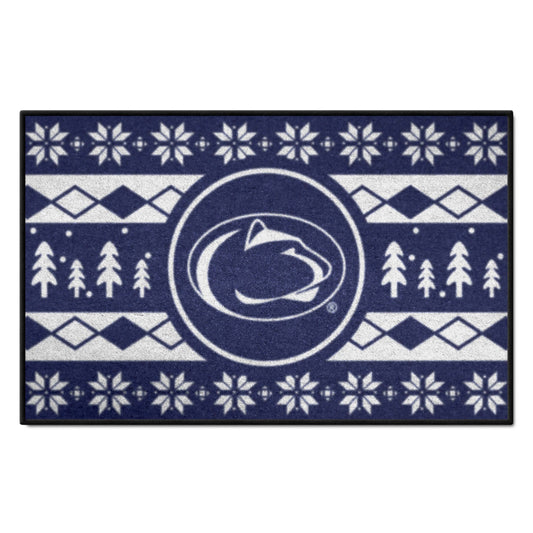 Penn State Nittany Lions Holiday Sweater Starter Mat Accent Rug - 19in. x 30in.