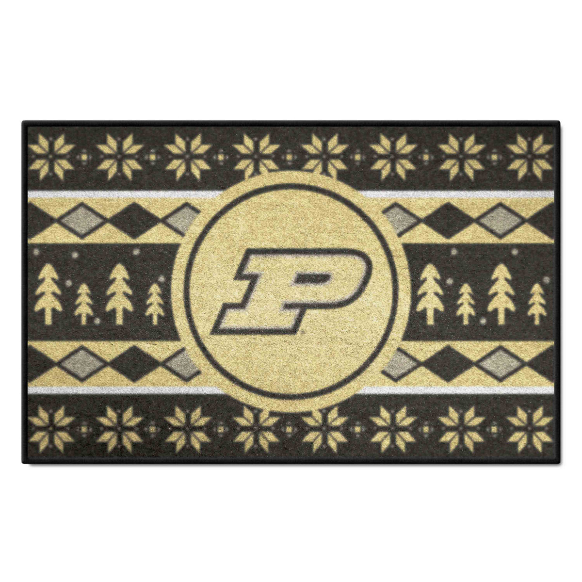 Purdue Boilermakers Holiday Sweater Starter Mat Accent Rug - 19in. x 30in.