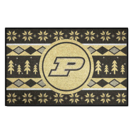 Purdue Boilermakers Holiday Sweater Starter Mat Accent Rug - 19in. x 30in.