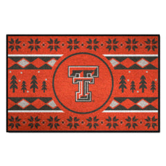 Texas Tech Red Raiders Holiday Sweater Starter Mat Accent Rug - 19in. x 30in.