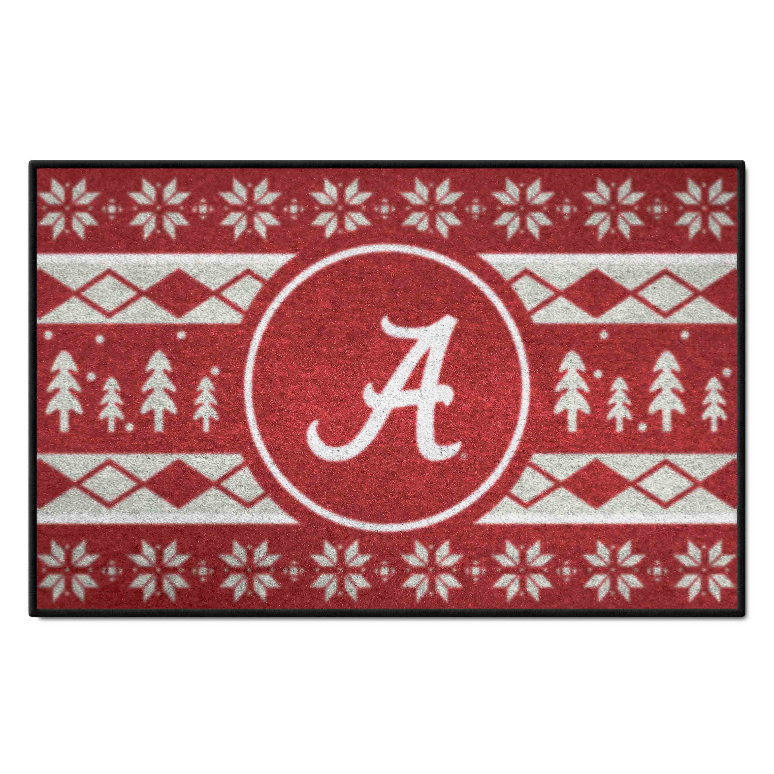 Alabama Crimson Tide Holiday Sweater Starter Mat Accent Rug - 19in. x 30in.