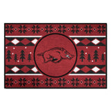 Arkansas Razorbacks Holiday Sweater Starter Mat Accent Rug - 19in. x 30in.