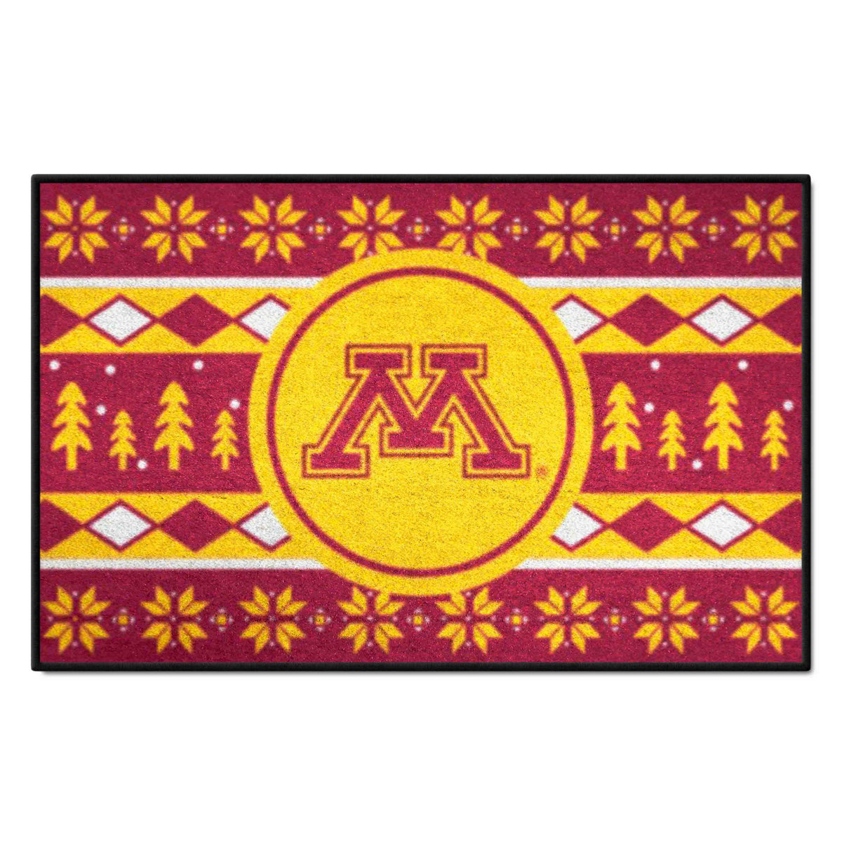 Minnesota Golden Gophers Holiday Sweater Starter Mat Accent Rug - 19in. x 30in.