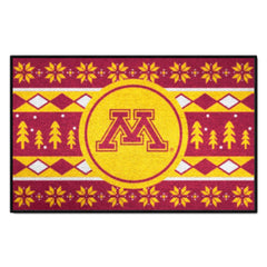 Minnesota Golden Gophers Holiday Sweater Starter Mat Accent Rug - 19in. x 30in.