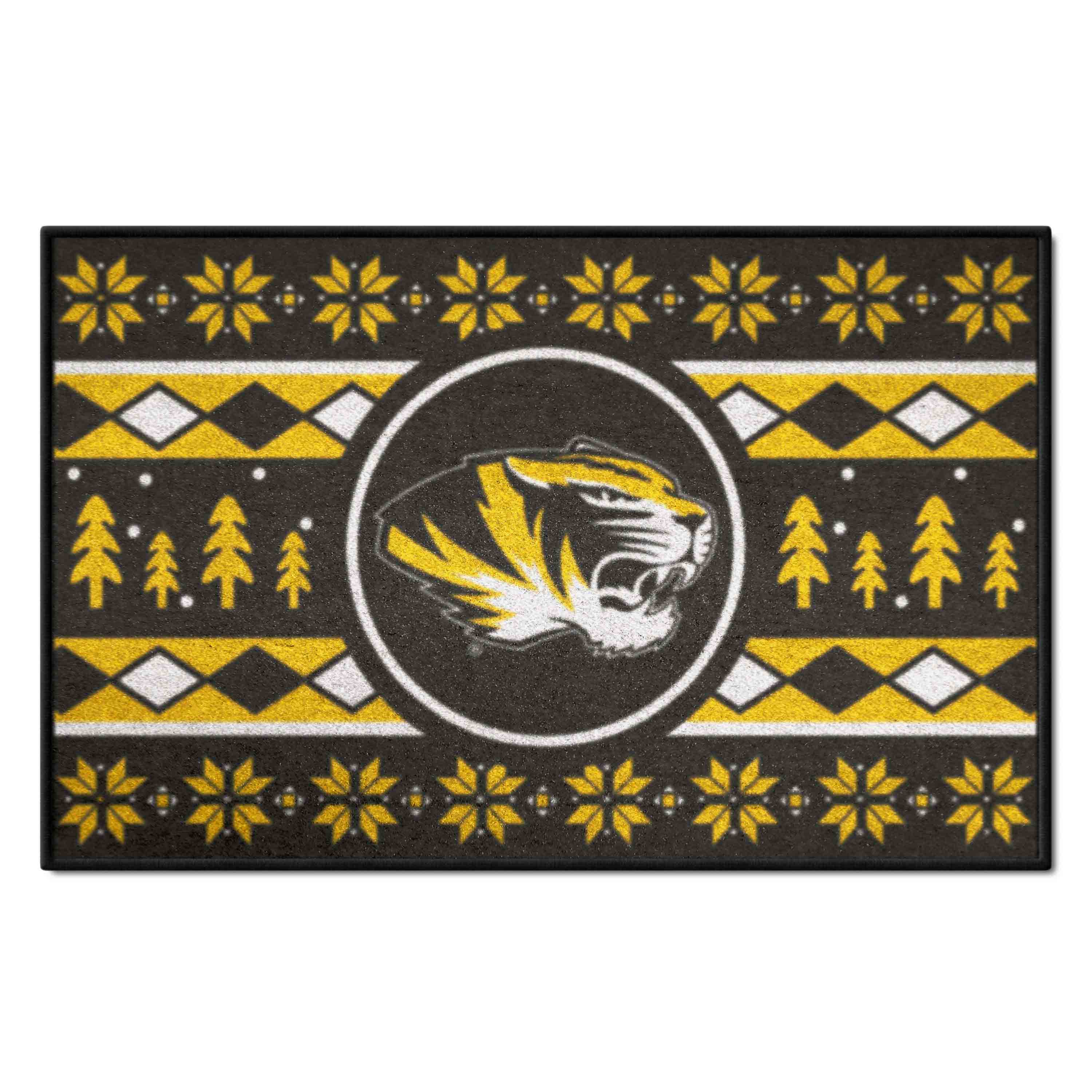 Missouri Tigers Holiday Sweater Starter Mat Accent Rug - 19in. x 30in.