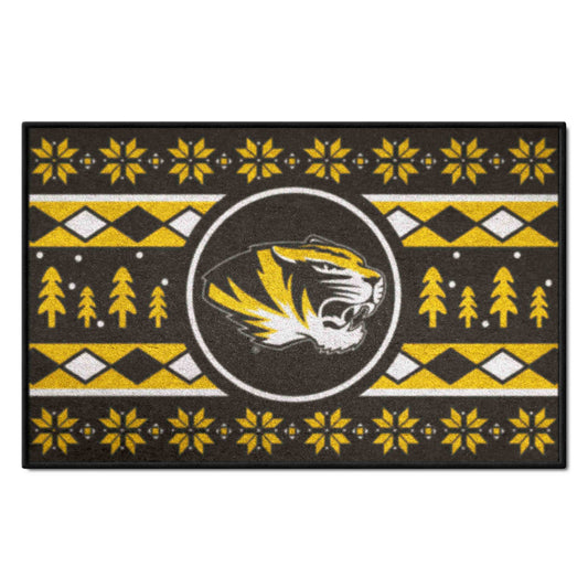 Missouri Tigers Holiday Sweater Starter Mat Accent Rug - 19in. x 30in.