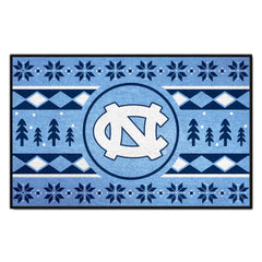 North Carolina Tar Heels Holiday Sweater Starter Mat Accent Rug - 19in. x 30in.