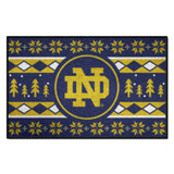 Notre Dame Fighting Irish Holiday Sweater Starter Mat Accent Rug - 19in. x 30in.