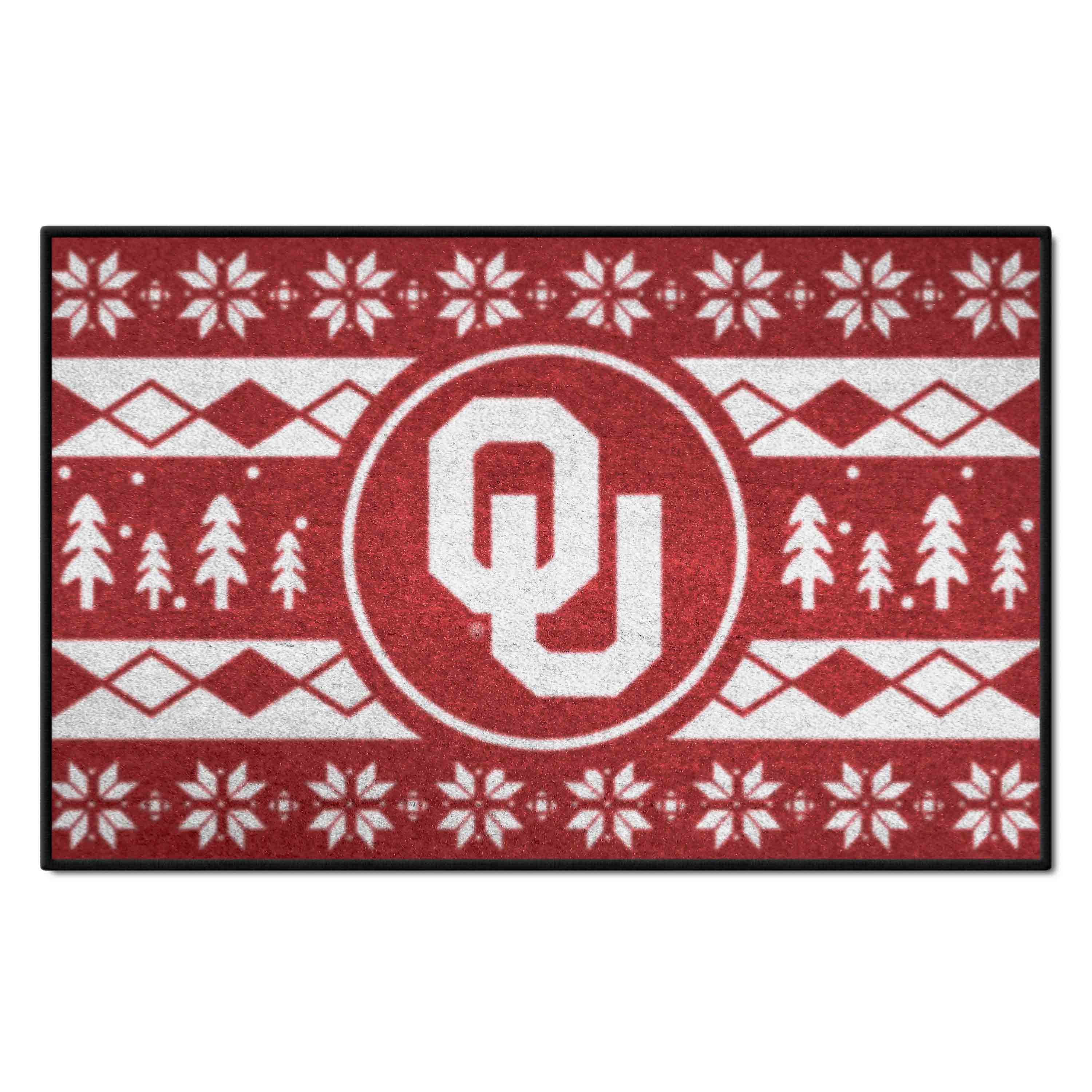 Oklahoma Sooners Holiday Sweater Starter Mat Accent Rug - 19in. x 30in.