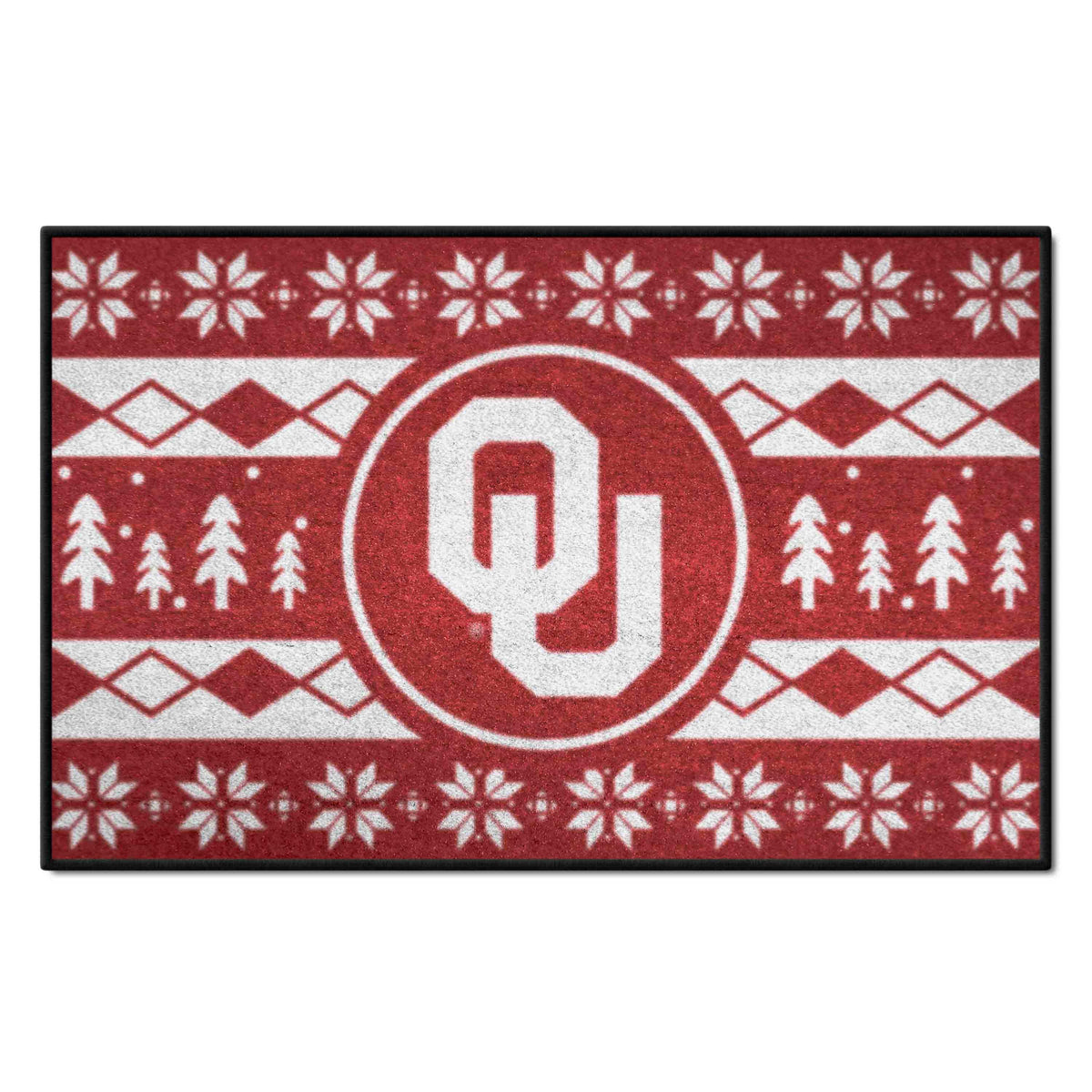 Oklahoma Sooners Holiday Sweater Starter Mat Accent Rug - 19in. x 30in. - Oklahoma