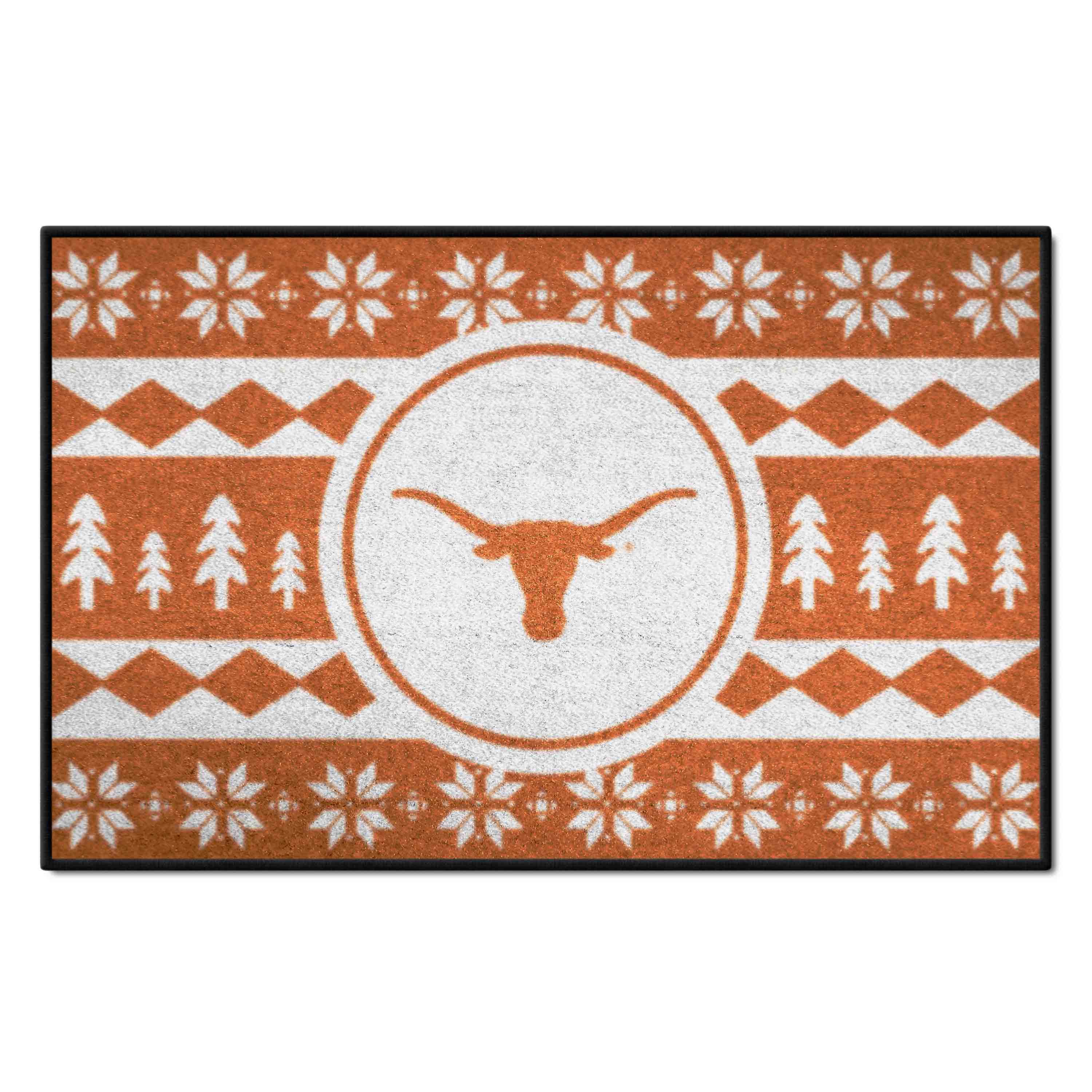 Texas Longhorns Holiday Sweater Starter Mat Accent Rug - 19in. x 30in.