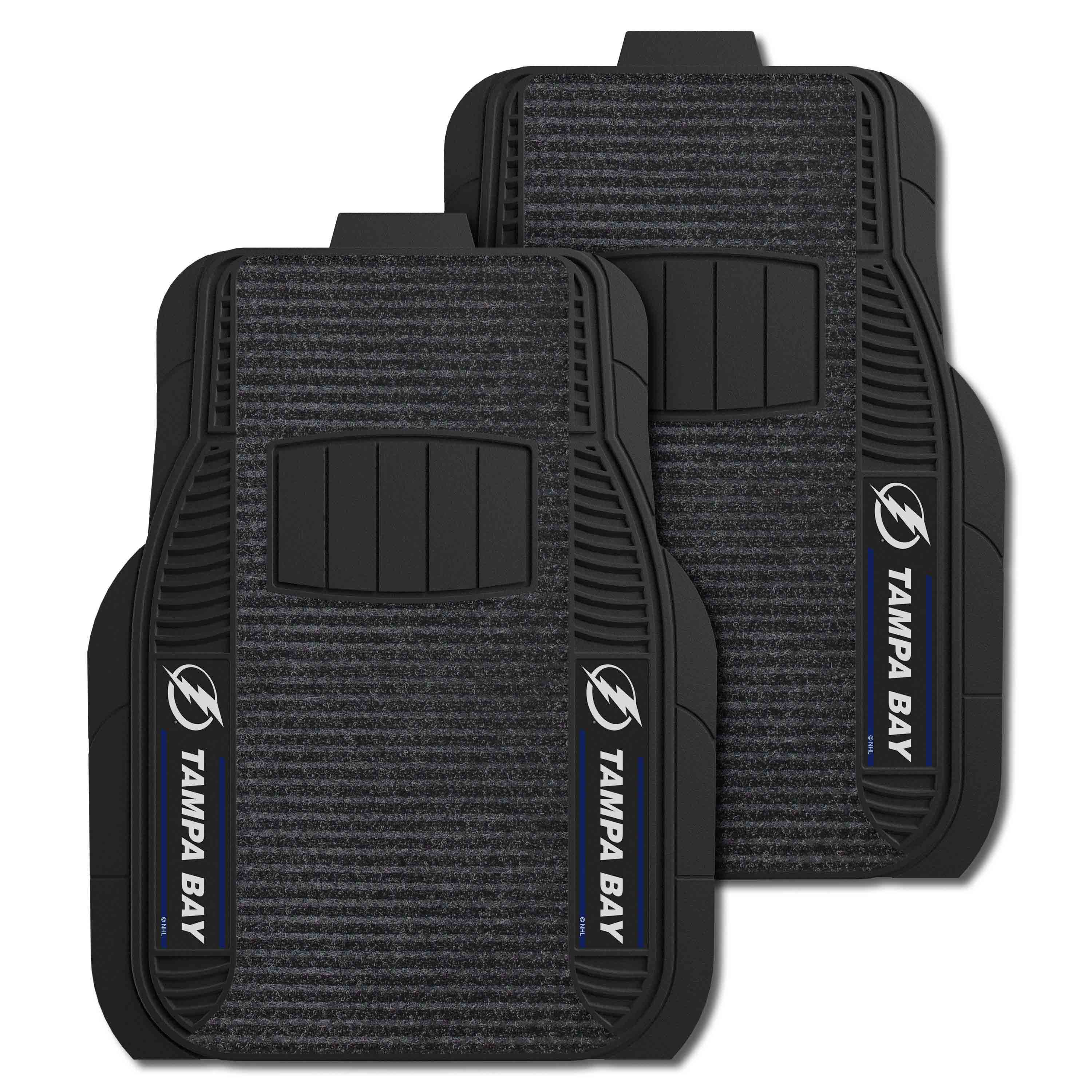 Tampa Bay Lightning 2 Piece Deluxe Car Mat Set