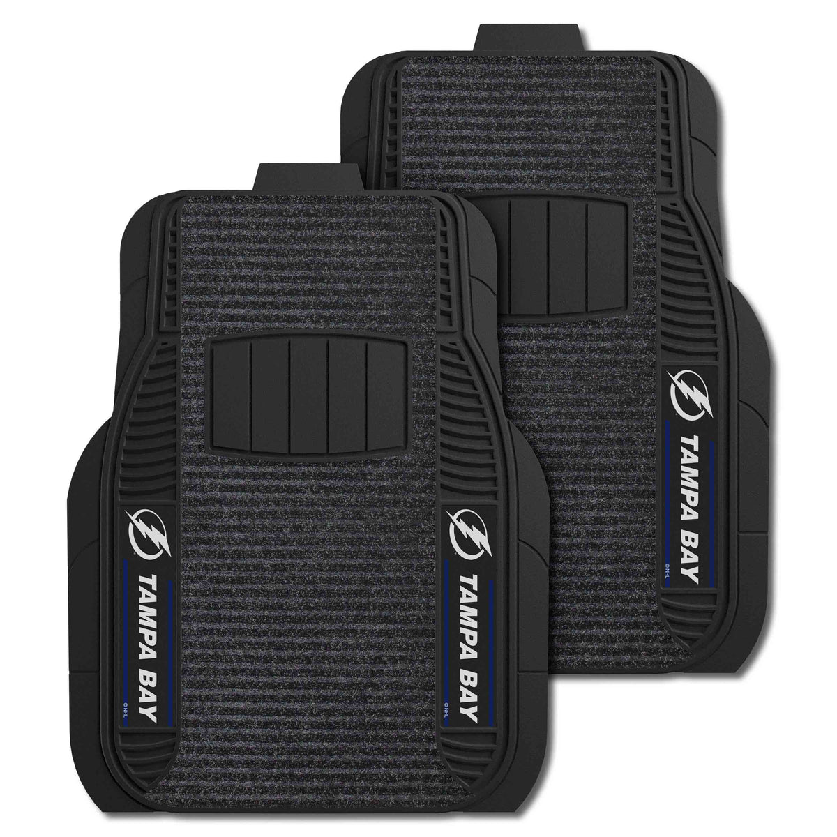 Tampa Bay Lightning 2 Piece Deluxe Car Mat Set