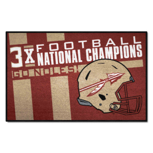 Florida State Seminoles Dynasty Starter Mat Accent Rug - 19in. x 30in.