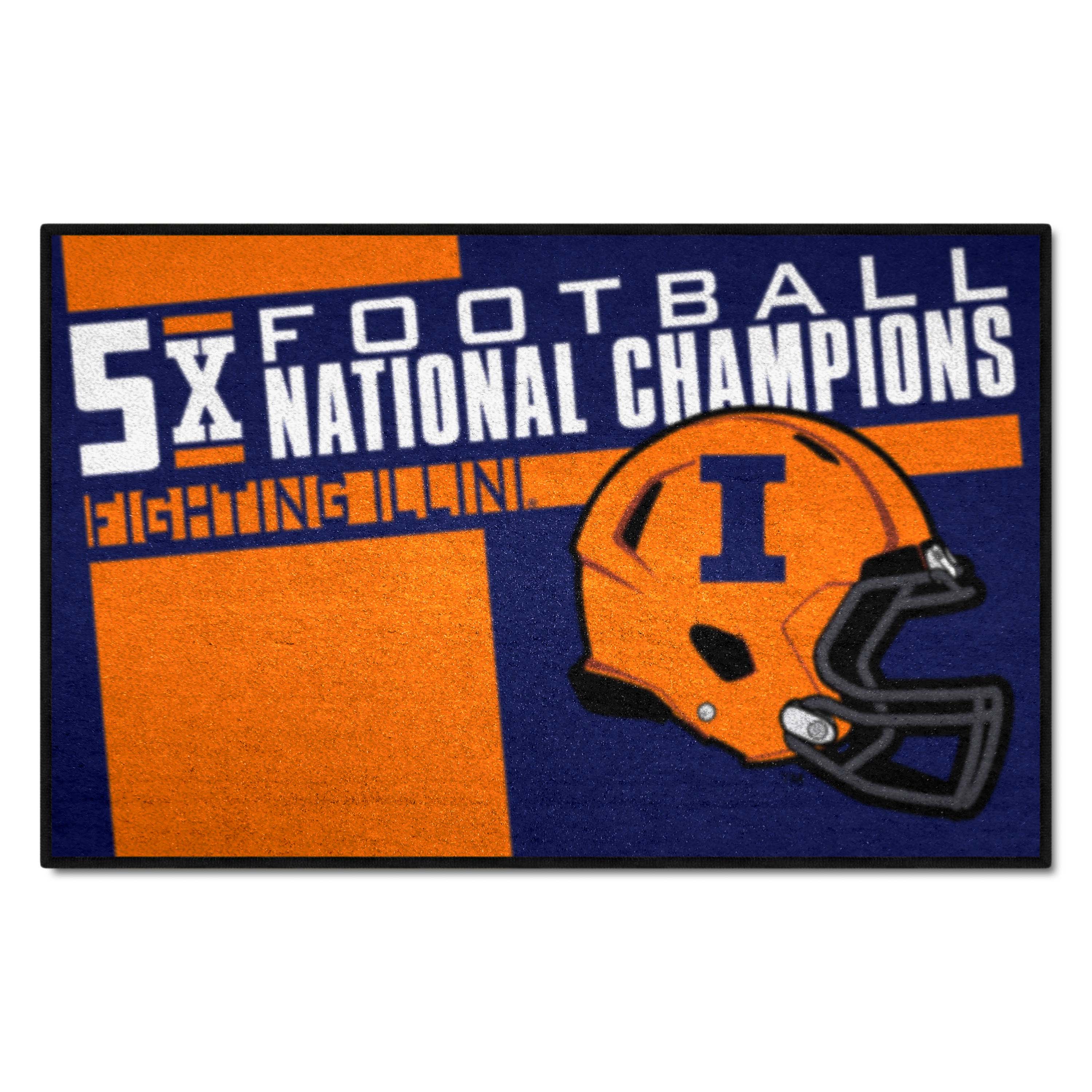 Illinois Illini Dynasty Starter Mat Accent Rug - 19in. x 30in.