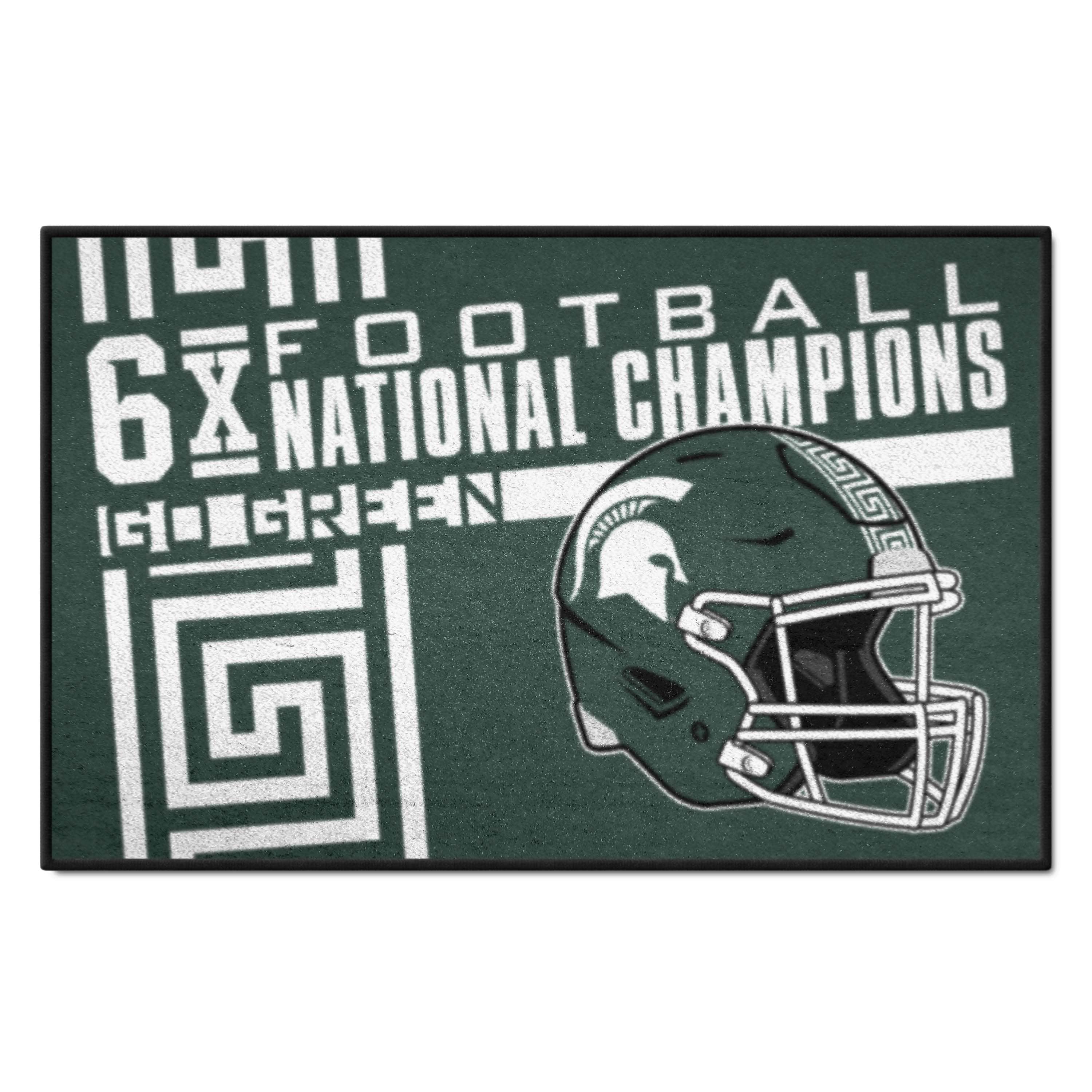 Michigan State Spartans Dynasty Starter Mat Accent Rug - 19in. x 30in. - Basketball Champions